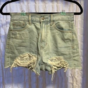 Denim shorts